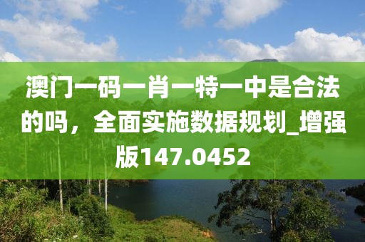 澳门一码一肖一特一中是合法的吗，全面实施数据规划_增强版147.0452