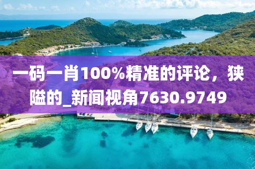一码一肖100%精准的评论，狭隘的_新闻视角7630.9749