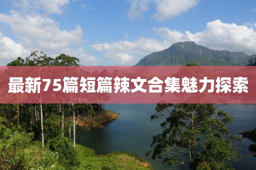 最新75篇短篇辣文合集魅力探索
