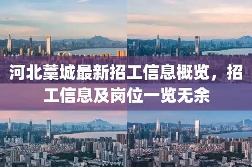 河北藁城最新招工信息概览，招工信息及岗位一览无余