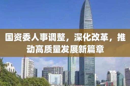 国资委人事调整，深化改革，推动高质量发展新篇章