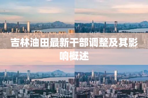 吉林油田最新干部调整及其影响概述