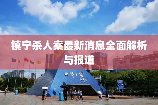 镇宁杀人案最新消息全面解析与报道