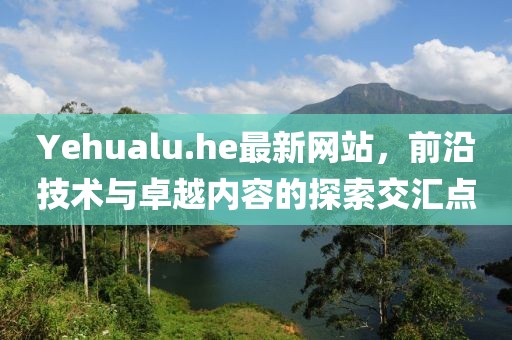 Yehualu.he最新网站，前沿技术与卓越内容的探索交汇点