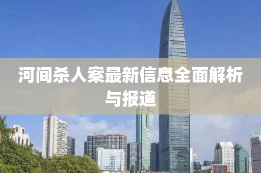 河间杀人案最新信息全面解析与报道