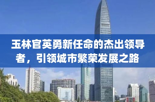 玉林官英勇新任命的杰出领导者，引领城市繁荣发展之路