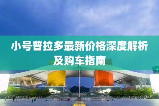 小号普拉多最新价格深度解析及购车指南