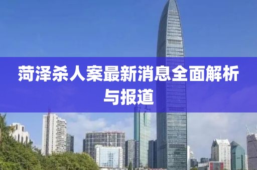 菏泽杀人案最新消息全面解析与报道