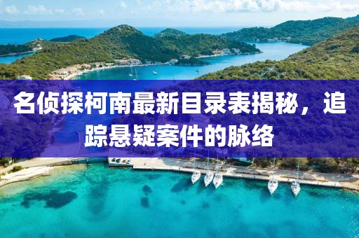 名侦探柯南最新目录表揭秘，追踪悬疑案件的脉络