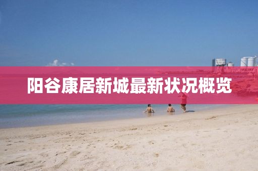 阳谷康居新城最新状况概览