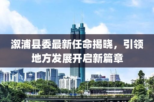溆浦县委最新任命揭晓，引领地方发展开启新篇章