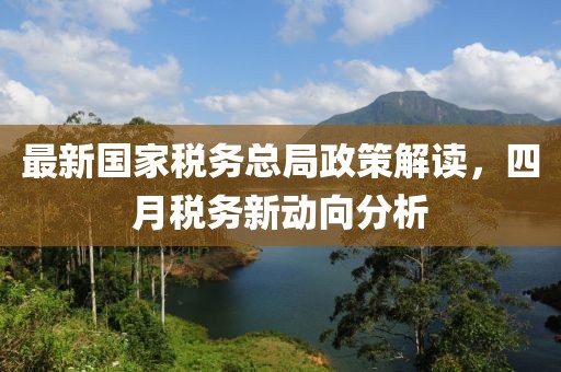 最新国家税务总局政策解读，四月税务新动向分析