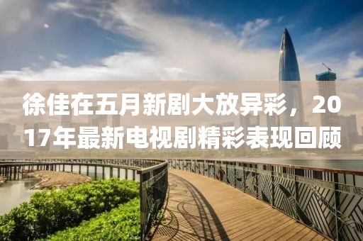 徐佳在五月新剧大放异彩，2017年最新电视剧精彩表现回顾
