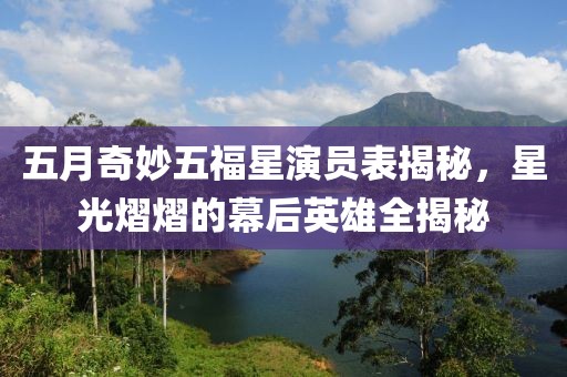 五月奇妙五福星演员表揭秘，星光熠熠的幕后英雄全揭秘