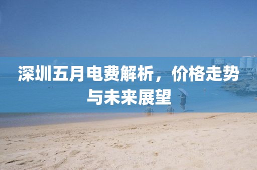 深圳五月电费解析，价格走势与未来展望