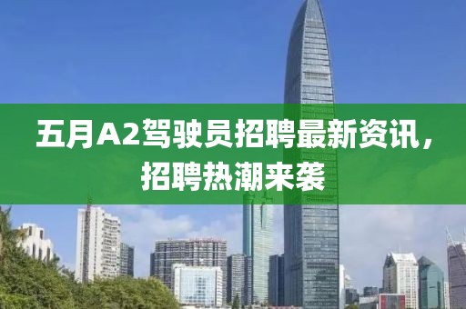 五月A2驾驶员招聘最新资讯，招聘热潮来袭