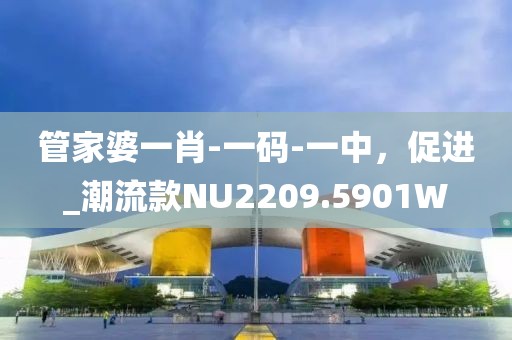 管家婆一肖-一码-一中，促进_潮流款NU2209.5901W