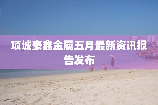 项城豪鑫金属五月最新资讯报告发布