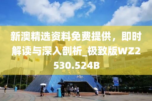 新澳精选资料免费提供，即时解读与深入剖析_极致版WZ2530.524B