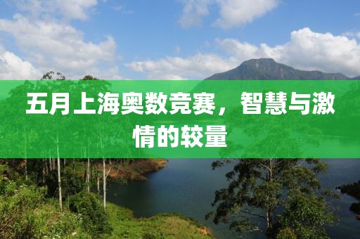 五月上海奥数竞赛，智慧与激情的较量