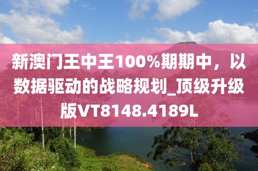 新澳门王中王100%期期中，以数据驱动的战略规划_顶级升级版VT8148.4189L
