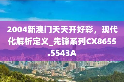 2004新澳门天天开好彩，现代化解析定义_先锋系列CX8655.5543A