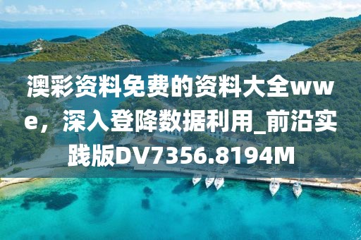 澳彩资料免费的资料大全wwe，深入登降数据利用_前沿实践版DV7356.8194M