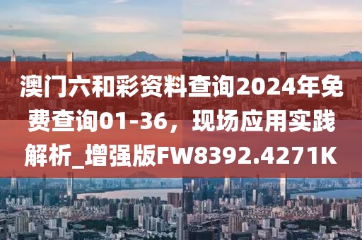 澳门六和彩资料查询2024年免费查询01-36，现场应用实践解析_增强版FW8392.4271K