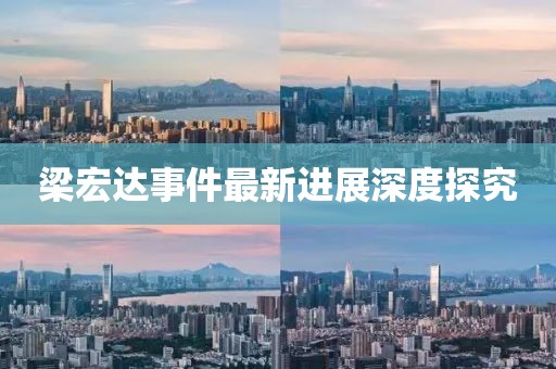 梁宏达事件最新进展深度探究