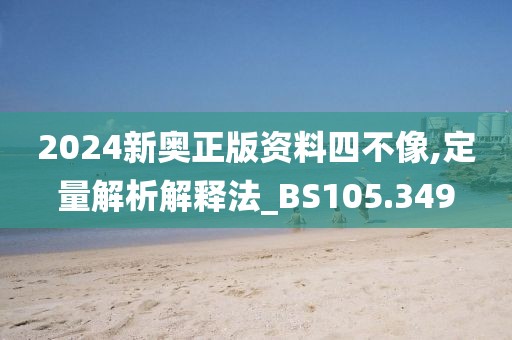 2024新奥正版资料四不像,定量解析解释法_BS105.349