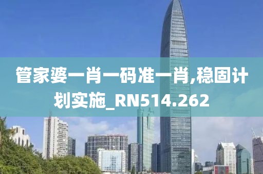 管家婆一肖一码准一肖,稳固计划实施_RN514.262