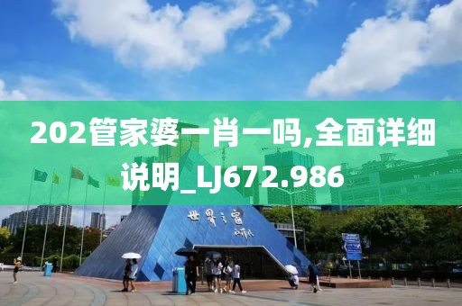 202管家婆一肖一吗,全面详细说明_LJ672.986