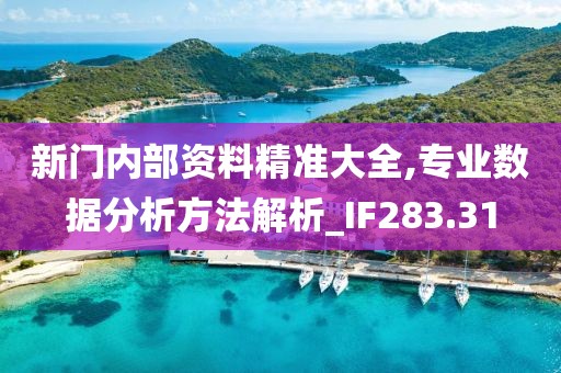 新门内部资料精准大全,专业数据分析方法解析_IF283.31