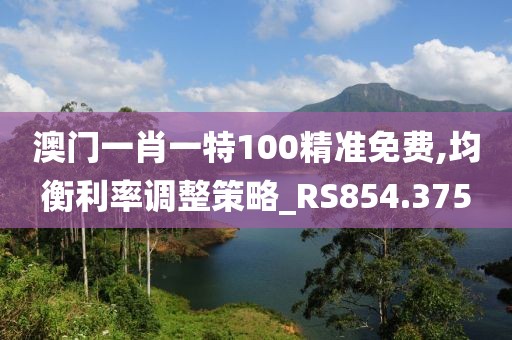 澳门一肖一特100精准免费,均衡利率调整策略_RS854.375