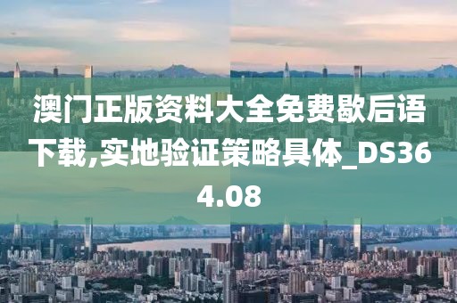 澳门正版资料大全免费歇后语下载,实地验证策略具体_DS364.08