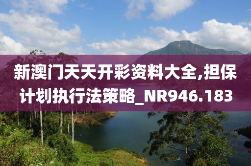 新澳门天天开彩资料大全,担保计划执行法策略_NR946.183
