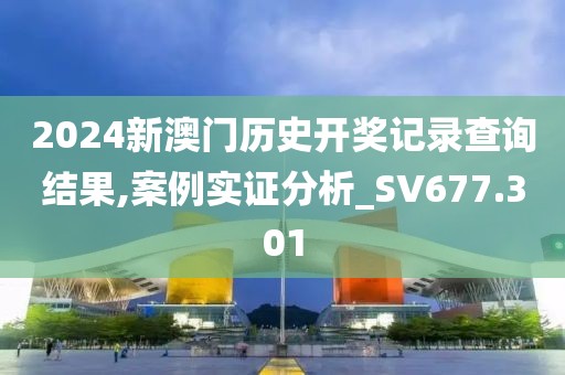 2024新澳门历史开奖记录查询结果,案例实证分析_SV677.301