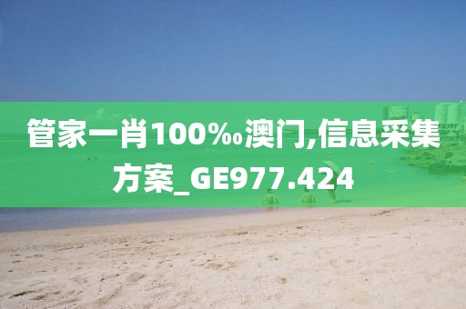 管家一肖100‰澳门,信息采集方案_GE977.424