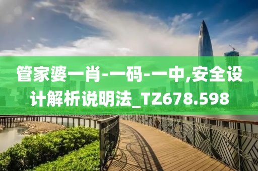管家婆一肖-一码-一中,安全设计解析说明法_TZ678.598