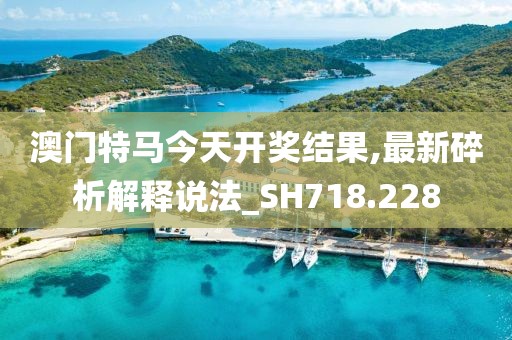 澳门特马今天开奖结果,最新碎析解释说法_SH718.228