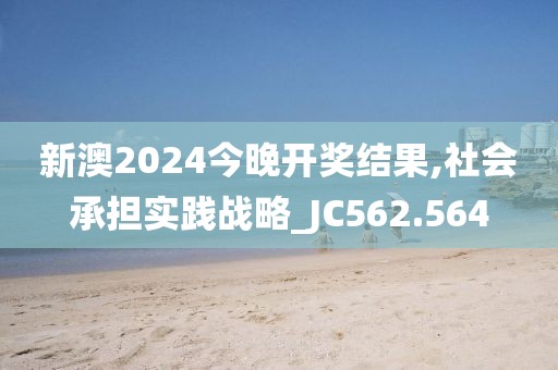 新澳2024今晚开奖结果,社会承担实践战略_JC562.564