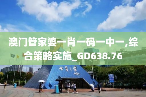 澳门管家婆一肖一码一中一,综合策略实施_GD638.76