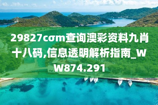 29827cσm查询澳彩资料九肖十八码,信息透明解析指南_WW874.291