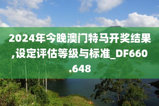 2024年今晚澳门特马开奖结果,设定评估等级与标准_DF660.648
