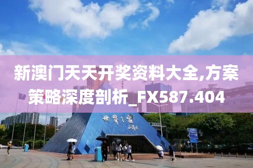 新澳门天天开奖资料大全,方案策略深度剖析_FX587.404
