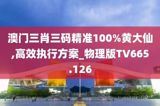 澳门三肖三码精准100%黄大仙,高效执行方案_物理版TV665.126