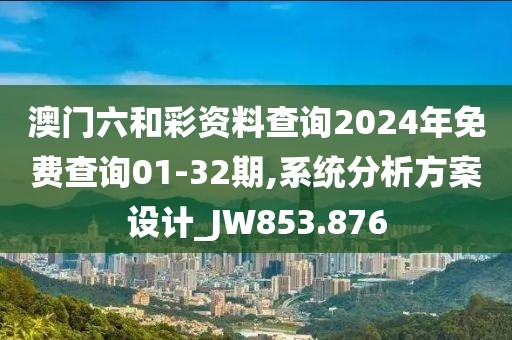 澳门六和彩资料查询2024年免费查询01-32期,系统分析方案设计_JW853.876