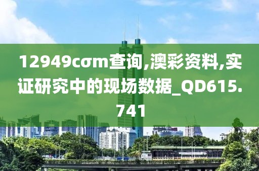 12949cσm查询,澳彩资料,实证研究中的现场数据_QD615.741