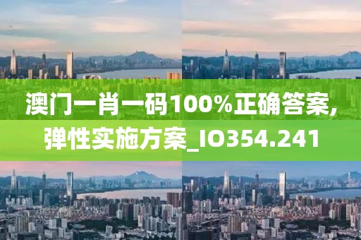 澳门一肖一码100%正确答案,弹性实施方案_IO354.241