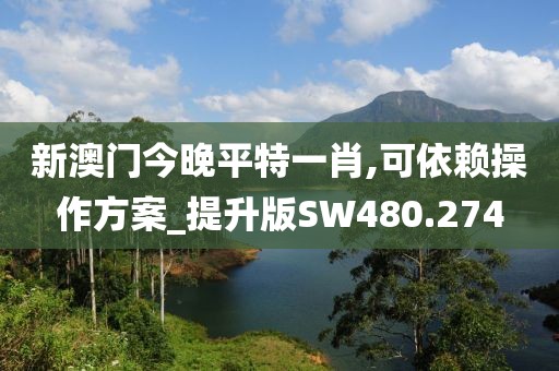 新澳门今晚平特一肖,可依赖操作方案_提升版SW480.274